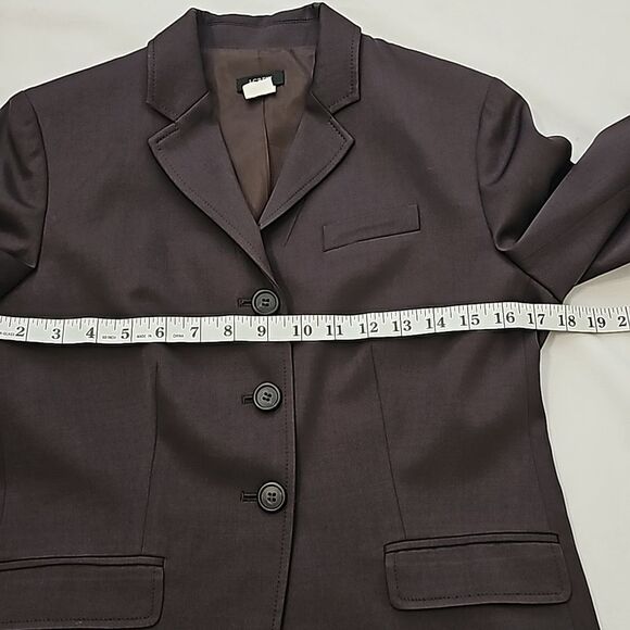 J. Crew super 120’s blazer, black, EUC size 6P - Picture 5 of 9